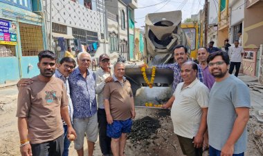तिलक नगर एक्सटेंशन कालोनी में जनभागीदारी से सीमेंट कांक्रीट रोड निर्माण का हुआ शुभारंभ, कॉलोनी के 70 प्रतिशत से अधिक मतदाता शहर की सरकार चुनने में करते है भागीदारी 