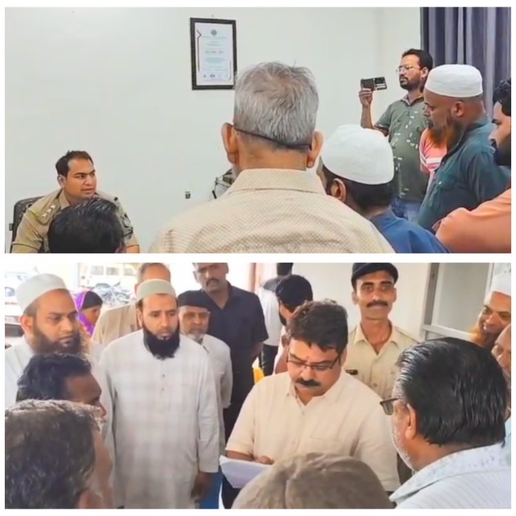 रहमानी वेलफेयर सोसाइटी संस्था की भूमि पर अवैध गतिविधियां, शांति भंग कर सोसायटी अध्यक्ष पर हमला करने वालों पर सख्त कार्रवाई के लिए संस्था ने एसडीएम सीएसपी को सौंपा ज्ञापन