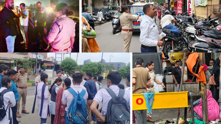 यातायात व्यवस्था सुधारने पुलिस लगातार कर रही कार्रवाई, स्कूली बच्चों को वाहन नहीं देने हेतु अभिभावकों को दी समझाइश, पुलिस ने पिछले 4 दिनों में 123 वाहन की चलानी कार्रवाई कर वसूले 66,700 रुपए