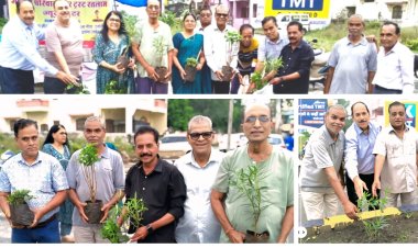 गायत्री परिवार रतलाम की अनूठी पहल – पर्यावरण संवर्धन की ओर एक कदम , सामूहिक रूप से 51 पौधे किए रोपण 