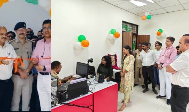नए कलेक्टरेट परिसर में डाक विभाग ने शुरू किया नया आधार केंद्र, कलेक्टर बाथम और एसपी कुमार ने किया शुभारंभ