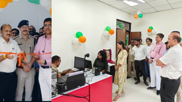 नए कलेक्टरेट परिसर में डाक विभाग ने शुरू किया नया आधार केंद्र, कलेक्टर बाथम और एसपी कुमार ने किया शुभारंभ