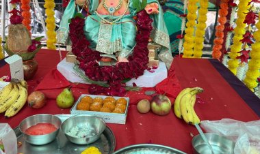 गोयल इंटरसिटी ‘बी’ ब्लॉक, अहमदाबाद में गणेश उत्सव का शुभारंभ, भव्यता और श्रद्धा के साथ हुई गणपति स्थापना