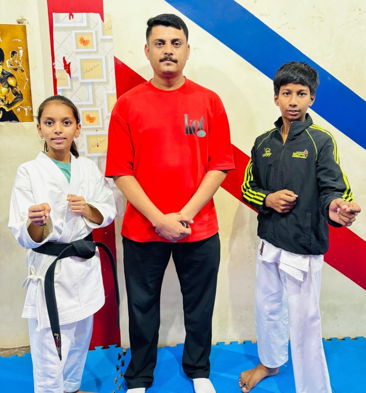 रतलाम के कराटे सितारे राज्य स्तर पर चमकने को तैयार, एंजेल धाकड़ (-26 किग्रा) और दक्ष चावरे (-35 किग्रा) का इंदौर में होगा मुकाबला