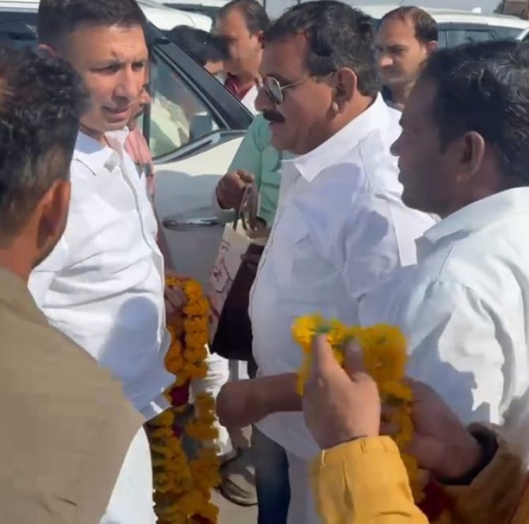 प्रदेश अध्यक्ष जीतू पटवारी का रतलाम आगमन पर हुआ स्वागत