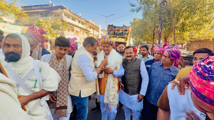 छःरी पालित पैदल संघ का हुआ स्वागत