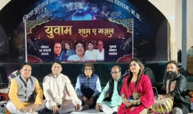 संगीत साहित्य और नृत्य‌ से युवाओं का व्यक्तित्व निखरेगा - पारस सकलेचा, युवाम द्वारा शाम - ए - गजल का आयोजन 