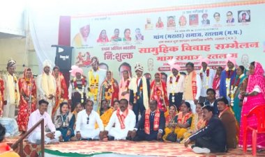 बसंत पंचमी पर मांग (मराठा) समाज का भव्य सामूहिक विवाह सम्मेलन संपन्न, 5 जोड़े परिणय सूत्र में बंधे